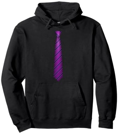 Lila Krawatte, Krawatte, lustiges Kleid, Grafik Pullover Hoodie