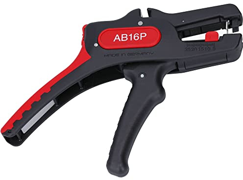 Intercable Tools AB16P Abisolierzange mit Schneider 0,2-16mm² Pistolenform | Kompaktes Abisolierwerkzeug für gängige Kabelquerschnitte, leichtes Design, ergonomische Pistolenform für alle