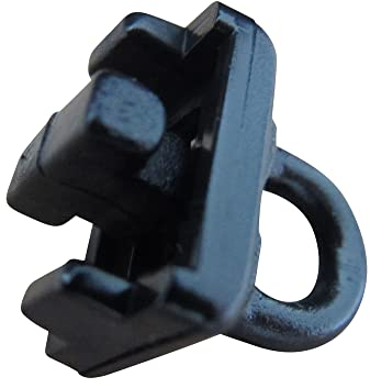 rewagi Zwischenfeststeller, Feststeller, Endfeststeller für Innenlaufprofile 4 & 6 mm Laufkanal - schwarz - WID (schwarz - Laufnut/Spurbreite 6 mm - 10 Stück)