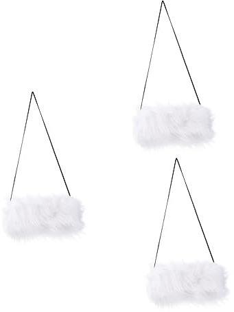 Toddmomy 3 Stk Handwärmer Armwärmer Hängende Wärmerbeutel Zarte Wärmetasche Winterwärmer Fuzzy Pouch Frauen Winter Winterwarmer Muff Winterhandschuhe Fräulein Kunstpelz Schal Haushalt Weiß