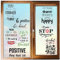 CRASPIRE 8 Styles Inspirational Quotes Words Window Decals Stickers Wall Clings Peel and Stick PVC Waterproof Self Adhesive Decor for Fridge Bedroom Living Room Kitchen Store Showcase Dorm Classroom
