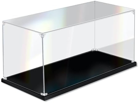 DOFOPO Schaukasten Acryl für Lego Staubdichte Acryl Vitrine Schaukasten für Spielzeug und Sammlerstücke Transparente Display Case 30 x 20 x 20 cm