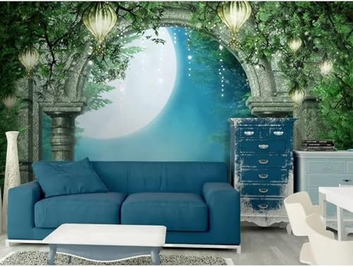 Art Photo 3D Fototapete Fantasy Arch Poster Art Mobile 3D Fototapete Wall Wanddekoration fototapete 3D Tapete effekt Vlies wandbild Schlafzimmer-300cm×210cm