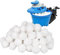 Boule filtrante de piscine - Absorbeur en mousse réutilisable - Pour systèmes de filtration à sable - Remplace le sable filtrant - Filtre de piscine flottant - Boule absorbante