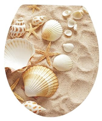 KESOTO Aufkleber für Toilettensitz, Toilettendeckel Aufkleber, Badezimmer Zubehör, Style A