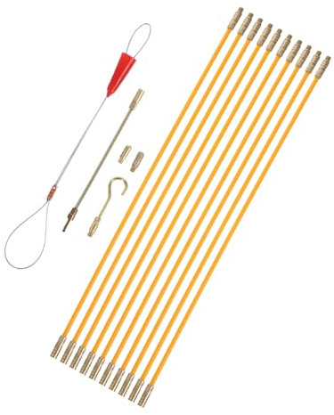 CRILSTYLEO Accesorios Para Cables Kit De 10 Varillas De 33cm Pasacables Para Instalaciones Eléctricas