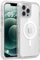 Follaroma for iPhone 12 Pro Max Case, Compatible with MagSafe, Heavy Duty Shockproof Protection Phone Cases, Anti-Drop, Dual Layer Transparent Magnetic Phone Case for iPhone 12 Pro Max, 6.7, Clear