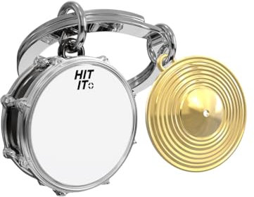 O meta[l]morphose METALMORPHOSE - Portachiavi a batteria, portachiave per strumento musicale, regalo originale per uomo e donna, multicolore, taglia unica