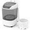 COSTWAY 2 in 1 Portable Washing Machine, Mini Single Tub Washer Spin Dryer with Spin Tub, Timing Function & Drain Hose, Compact Laundry Washer for Flats, Dorm, RV, Camping (Grey)