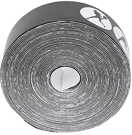 TARSHYRY Schläger Schutz Kopfband Tennis Ball Saver Tennis Schläger Kopf Antiskratchband Kopfrahmen PU Schutzaufkleber Schlägerklebeband Racet Tape (BLACK)