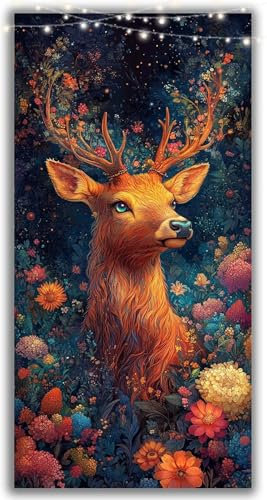 Diamond Painting XXL 200x100CM Diamant Painting Bilder Tier Diamond Art Erwachsene Kinder Anfänger, DIY Diamanten Malerei Kreuzstich Bastelset Basteln Entspannung Geschenk Mädchen Deko Reh Y2-1050