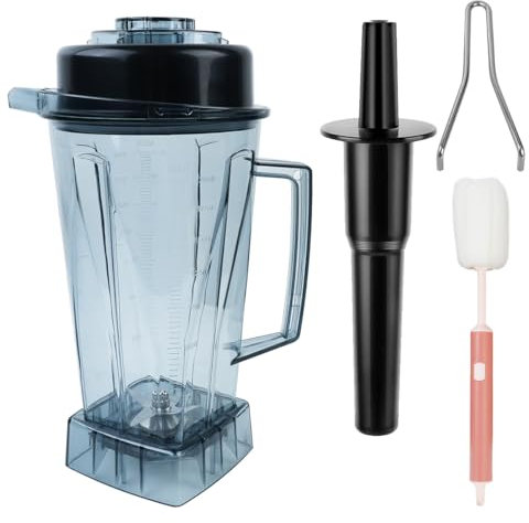 Upgrade Blender Container for Vitamix Blender Pitcher 64oz,Container Jug 2000ML with Tamper and Brush, Replace for 5200 5000 5300 6300 VM0101 VM0103 VM0197 Classic/Commercial Series Container Jar Cup