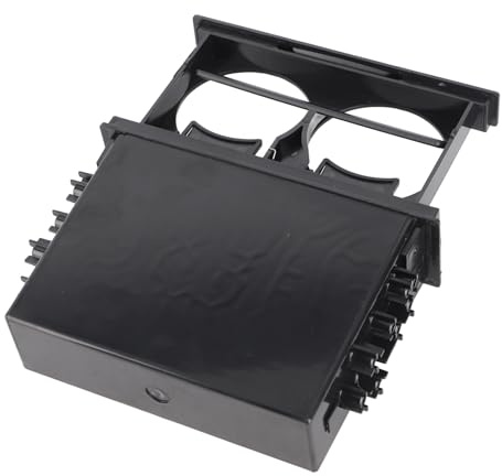 AOWINHIT Auto -Radio -Aufbewahrungsbox Multi Zweck ABS Universal 1Din 2 Schicht Schwarzer Becherhalter Zum Sammeln von Gegenständen