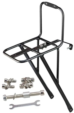 Homyl Porte-Bagages Avant Robuste pour Vélos, Idéal pour Les Vélos de Randonnée et de Course.