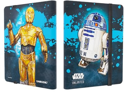 Gamegenic, Star Wars: Unlimited 18-Pocket Album – C-3PO/R2-D2, Zubehör | Sammelalbum mit 20 Seiten, 18 Taschen mit seitlichem Karteneinschub, bis zu 360 eingehüllte Karten, Motiv: C-3PO/R2-D2