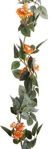künstliche Blütengirlande Farbe:orange