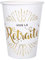 SANTEX 5659-1, Sachet de 10 Gobelets Vive la retraite