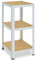 shelfplaza® 90x45x45cm HOME Schwerlastregal weiß/Metallregal mit 3 Böden/Kellerregal Metall, Garagenregal, Werkstattregal oder Regal Lagerregal/Steckregal Metall mit 175kg Tragkraft