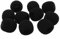 Leen4You 20x8mm(0.79x0.31) Small Soft Foam Mic Windshiled Microphone Windscreen Sponge Covers Microphone Headset Covers-Black (Pack of 10)