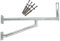 Premium X 100cm Wandhalter Aluminium Zwei Wandplatten SAT Wand-Halterung für Satelliten-Schüssel Wandausleger Schraubensatz