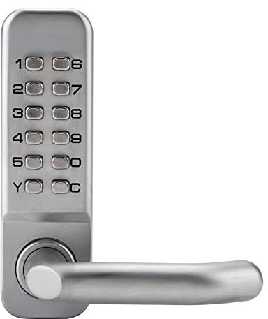 FTVOGUE Digit Tastatur Türschloss Deadbolt Rechte Hand Türdrücker und Installation von Zubehör Zinklegierung Passwort Sicherheit Coded Lock