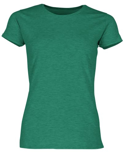 Fruit of the Loom Ladies Iconic 195 – figurbetontes Damen Shirt aus gekämmter Baumwolle, Rundhals Basic T-Shirt mit Seitennähten