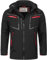 Arctic Seven Herren Softshell Jacke Funktionsjacke Outdoor Regenjacke Atmungsaktiv Fleece Innenfutter AS088 [AS-088-Schwarz-Gr.XL]