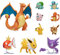 Pokémon Ultimative Deluxe Multi 10-Pack Figuren, Glurak, Karpador,Alpollo, Evoli,Glumanda, Schiggy,Pikachu,Bisasam,Pummeluff,Blitza,Offizielle Pokemon