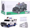 Cash Truck Sparbüchse Fingerabdruck Passwort Elektronische Automatische Münzen Sparbox Coole Panzerwagenbank Passwort Münzbank (Weiö/Schwarz)(Weiö)