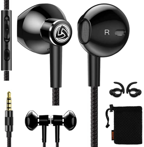 LUDOS SPECTA Kopfhörer In-Ear Ohrhörer mit Kabel und Mikrofon, 5 Jahre Garantie, Universal-Mikrofon für ausgezeichnete Sprachqualität, satte Bässe, Sounddynamik, Earphones für iPhone, Xiaomi, Samsung