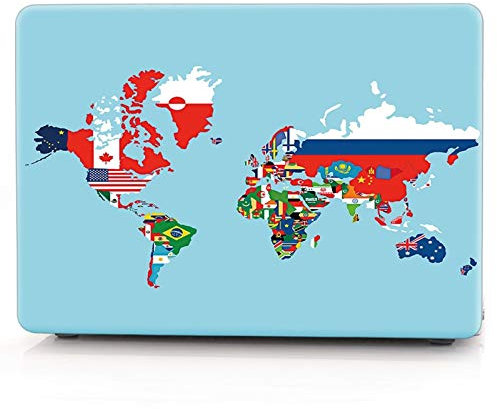 JINXIUCASE Laptop Case for Huawei Matebook D14 D15 2019 2020 Creative map element series Hard Cover for Honor MagicBook 14 MagicBook 15 (Color : Map 2, Size : For Matebook D15)