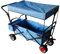 AXI AB210 Faltbarer Bollerwagen mit Dach, Tasche, Bremse und Schiebestange in Grau | Faltwagen/Gartenwagen/Handwagen.