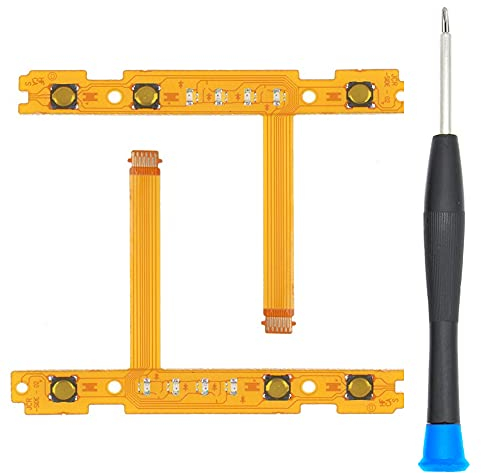 MMOBIEL Cable flexible de cinta de botón SL y SR 2 pzas. compatible con el mando Joy-Con de la Nintendo Switch. Incluye destornillador de tres puntas