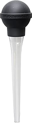 KitchenAid Silicone Baster, Black, 3 inch, Turkey Baster, KQG056OHOBE, DX302