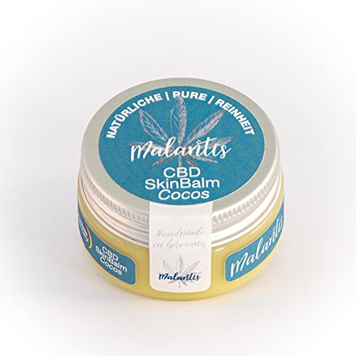 Malantis SkinBalm Cocos - 25ml - Hautsalbe zur Pflege von sehr trockener Haut mit Vitamin E und Hanfsamenöl