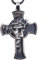 DESHOME Vintage Kreuz Jesus Halskette 3D geschnitzt religiösen Zinn Amulett Anhänger mit verstellbarer Kette, Pullover Halskette für Männer und Frauen, Unisex Geschenk, Jesus Kopf