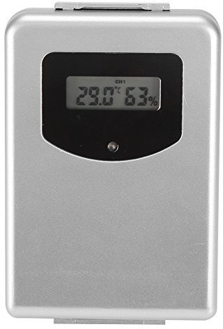 lyrlody Thermomètre et Hygromètre, Thermohygromètre Professionnel avec Capteur, Humidimètre et Température sans Fil, Portable, 433 MHz RF, 10 × 6,8 × 2,2 Cm
