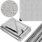 Springos - Bâche de protection en tissu imperméable - 4 x 4 m - Avec œillets renforcés - Pour camping