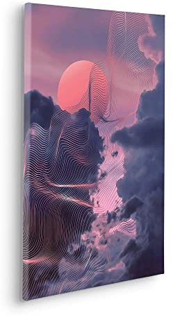 Komar Keilrahmenbild im Echtholzrahmen - Morning Vibes - Größe 40 x 60 cm - Wandbild, Kunstdruck, Wanddekoration, Design, Wohnzimmer, Schlafzimmer