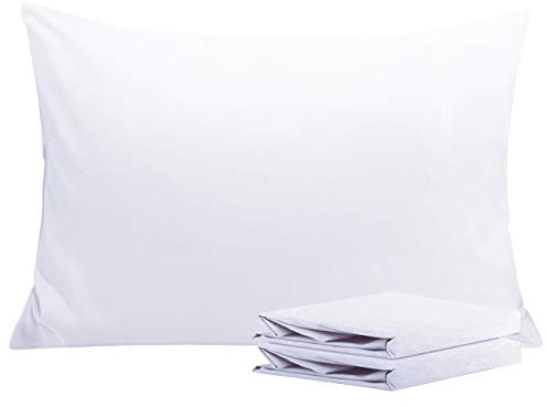 NTBAY 2er Set Kissenbezug 40x60 cm 100% Mikrofaser Kissenhülle, Superweicher Kopfkissenbezug, Weiß