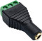 CABLEPELADO Connecteur Jack 3,5 mm Femelle | Audio TRS | Connexion à Vis Terminal | Compatible PS5/PS4, Casques, Haut-Parleurs, PC, Mobile | Noir