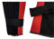 Adomo LKW 2 Seitengardinen passgenau zum Volvo FH4 und FH5 in schwarz-rot. Kante aus Kunstleder