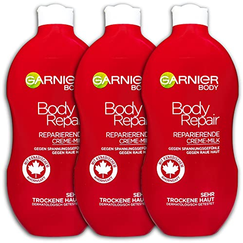 3 er Set Garnier Body RepairBodylotion Körpermilch Creme 3 x 400 ml