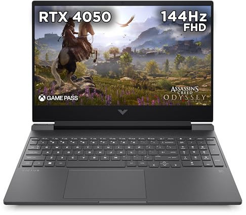 HP Victus Gaming Laptop 15-fa1001sa, Intel Core i5-12500H Processor, 16GB RAM, 512GB SSD, NVIDIA GeForce RTX 4050 Laptop GPU, 15.6 inch FHD 16:9 Display, 144Hz, Microsoft Windows 11, Silver
