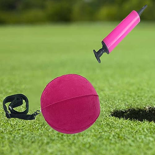 SUQ Palla da Golf Intelligente, Supportop per Allenamento A Dondolo, Golf Smart Impact Ball Golf Swing Trainer Aiuto Assistenza Pratica Postura Assistere Golf Postura Correzione Forniture(Rosa)
