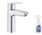 Mitigeur lavabo GROHE Quickfix Start 2021 avec vidage Push-Open taille M chromé + nettoyant GrohClean