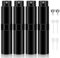 Hanmir Parfümzerstäuber, 4 Stück 8ml Parfümzerstäuber Nachfüllbar Zerstäuber Parfüm Mini Portable Sprühflasche für Taschenzerstäuber(Schwarz)