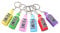 6 pcs Prime Drink Bottle Keychains Multi-colors Drink Bottle Keyrings Car Key Rings Holder Women Girls Purse Bag Charms Gift for Men and Women