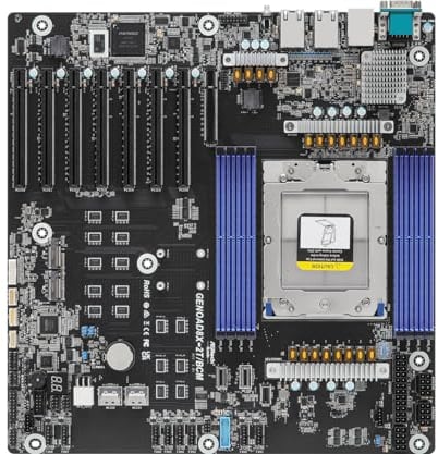 ASRock Rack GENOAD8X-2T/BCM EEB Server Motherboard Single Socket SP5 (LGA 6096) AMD EPYC™ 9004 Series Prozessoren 7 PCIe5.0x16 Dual 10G LAN