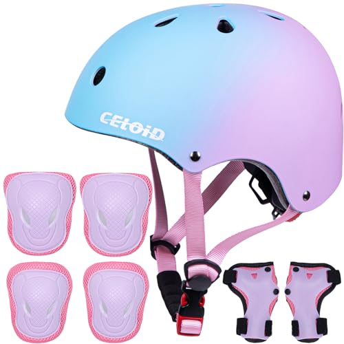 DE-RZ301-Kids Helmet-Set-Blue pink-S